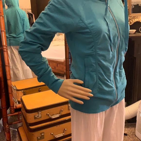 Women's Turquoise CHAMPION HOODIE SMALL - Picture 6 of 12
